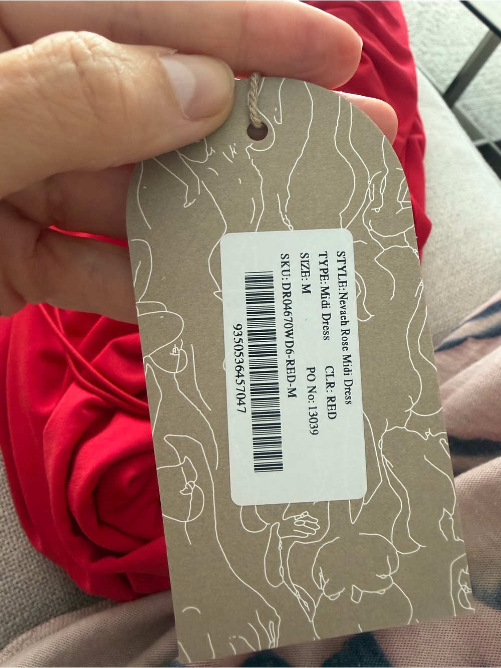Meshki Red High-Low Ruched Side-Slit Maxi Dress - Picture 7 of 7